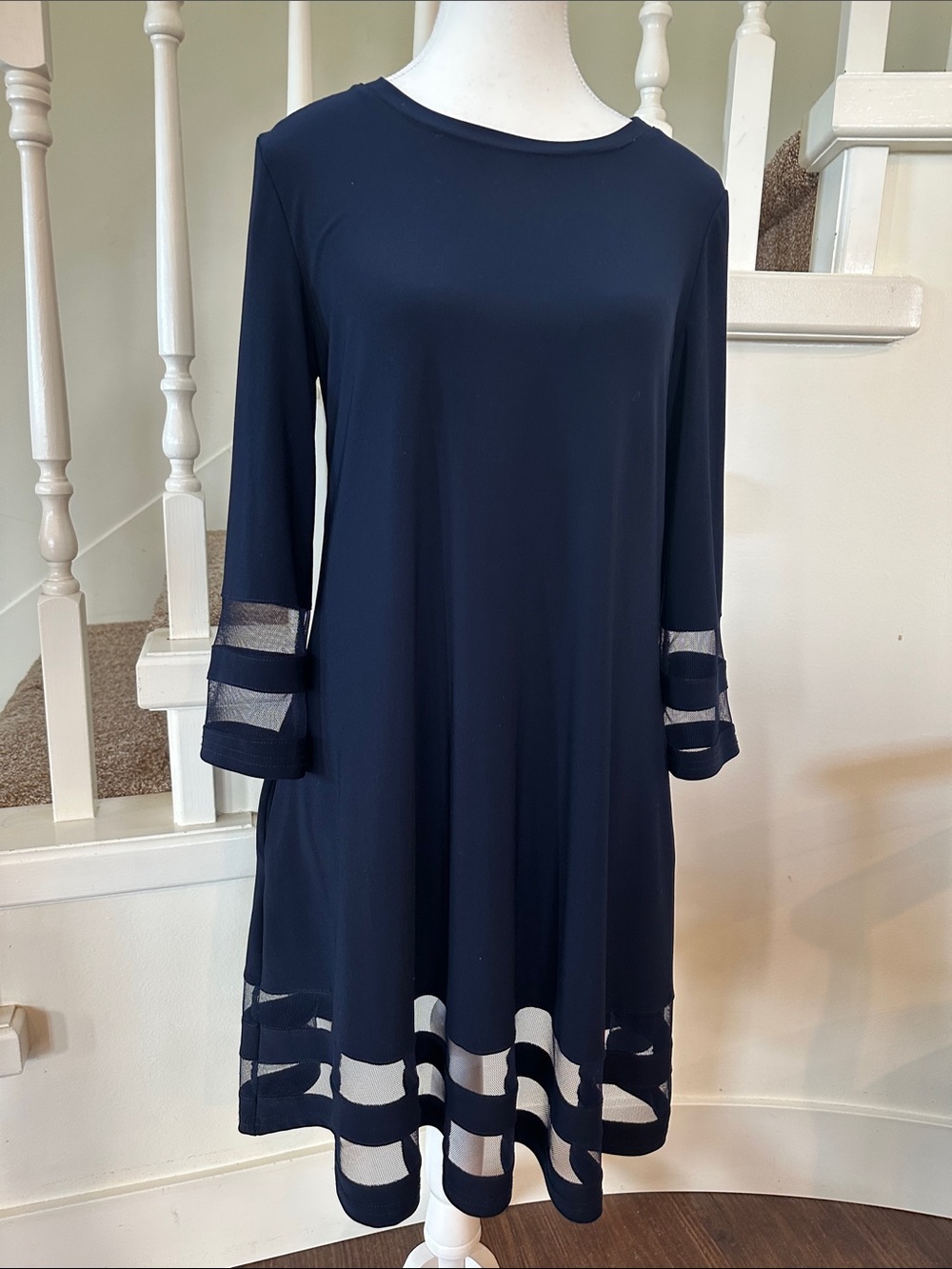 Navy blue Joseph ribkoff dress - Picture 3 of 6